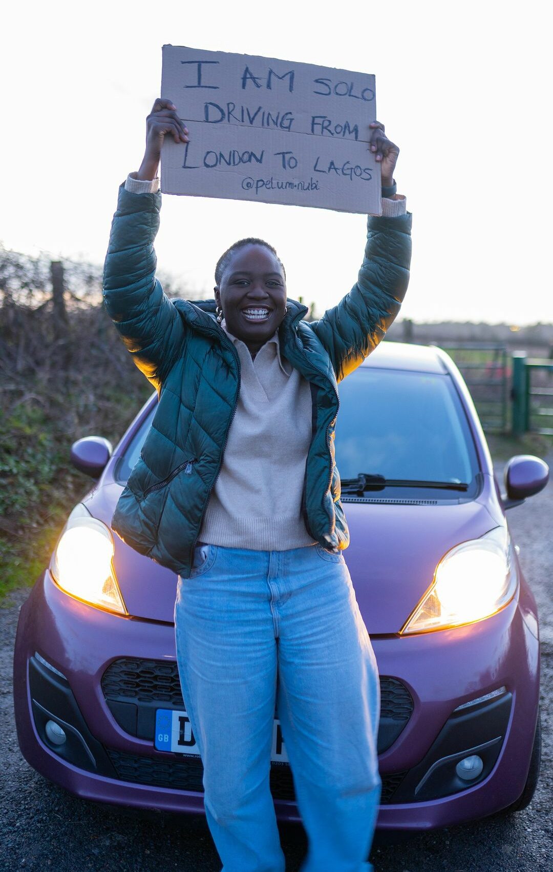 London-Lagos journey: I was lonely, now I’m thankful – Pelumi Nubi 2 Female solo driver, Pelumi Nubi receives heroic welcome as she arrives Nigeria after two-months of road trip from London to Lagos.