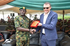 GOC, Major General Jamal Abdussalam and Deputy Managing Director (DMD), Joint Ventures Asset, TotalEnergies E and P, Mr Guillaume Dulout
