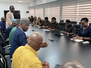 Comptroller-General of Customs (CGC), Bashir Adewale Adeniyi MFR and the Director-General of the Customs Administration of Benin Republic, Mrs Adidjatou Hassan Zanouvi.