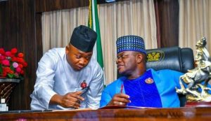Kogi State Governor, Usman Ododo and former Governor Yahaya Bello