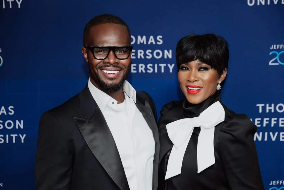 Stephanie Okereke-Linus and husband, Linus Idahosa
