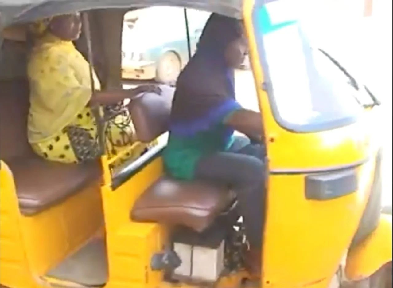 Mrs Risikat Adisa conveying a passenger