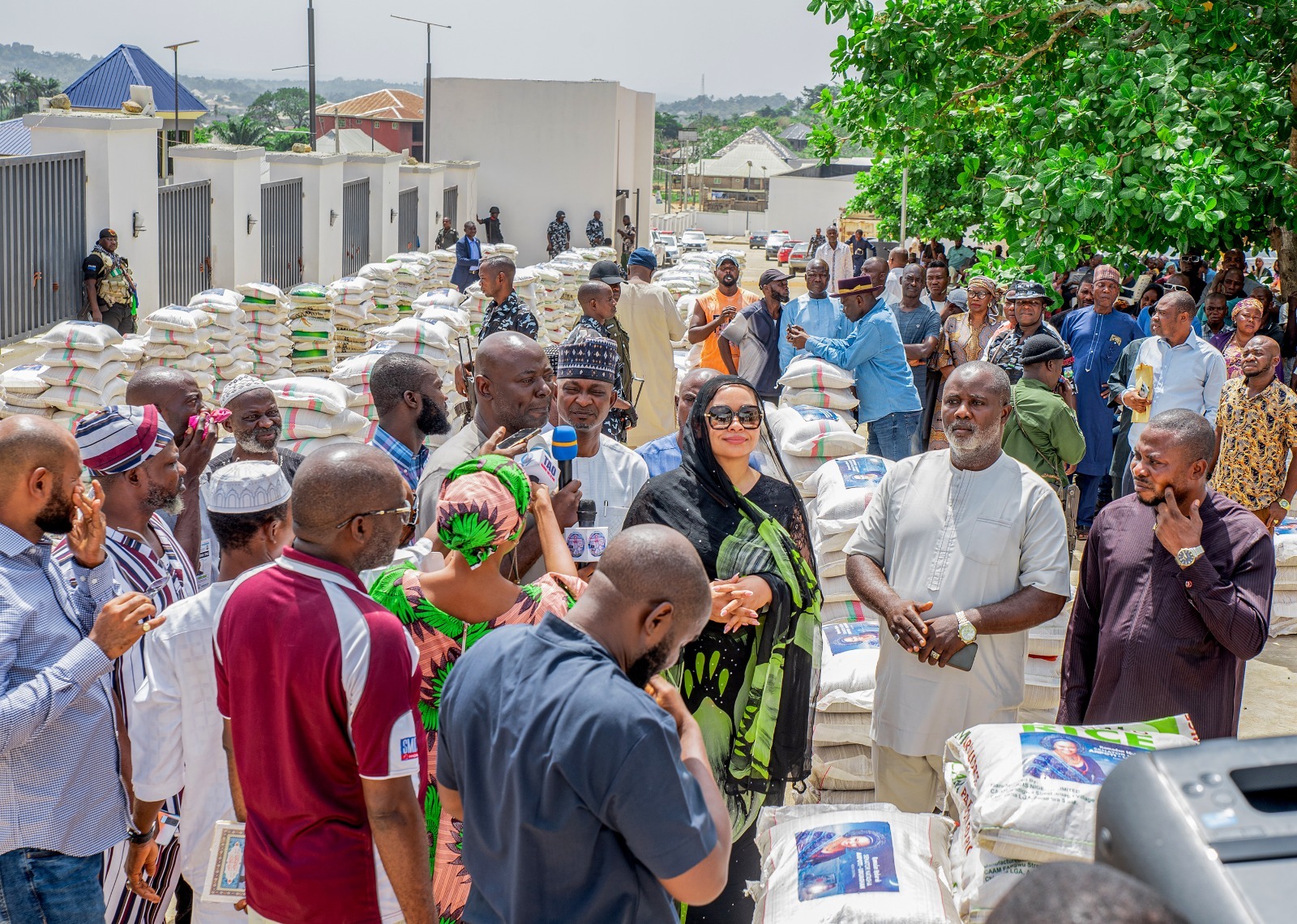 Bags of rice distributed to the beneficiaries in Kogi Central