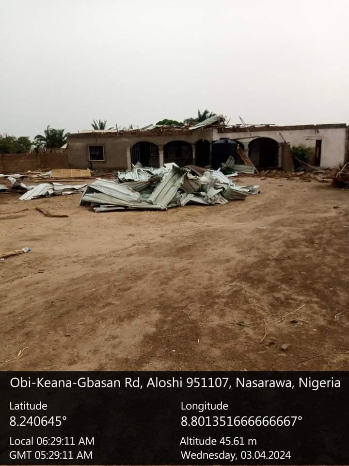 1 killed as rainstorm destroys over 100 houses in Nasarawa communities 6 IMG 20240403 WA0005