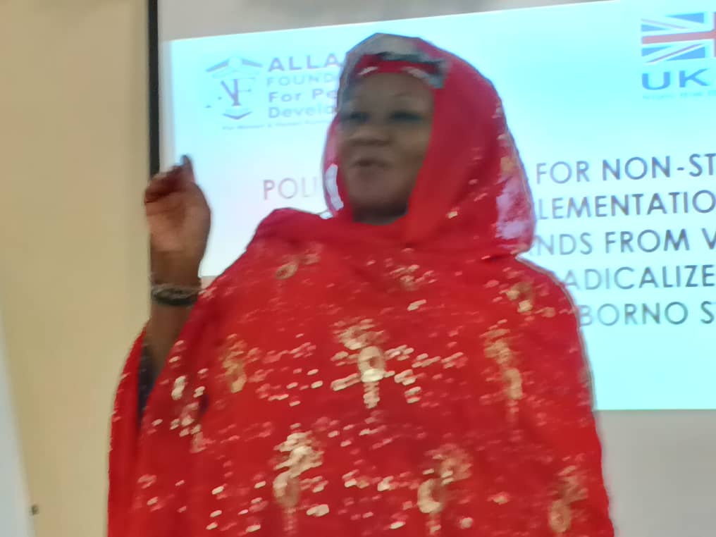 Executive Director of Allamin Foundation for Peace and Development, Hajiya Hamsatu Allamin