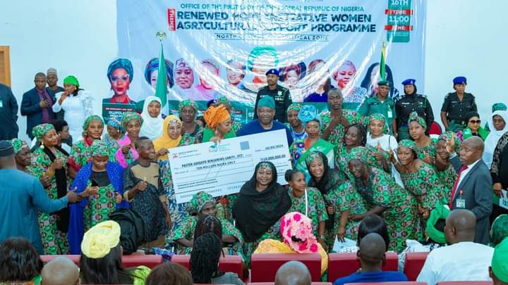 First Lady unveils Renewed Hope Initiative Women Agricultural Support Programme in North Central