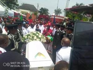 Late Ezeife’s remains were laid to rest on Saturday in his Igbo-Ukwu country home, Aguata LGA of Anambra State