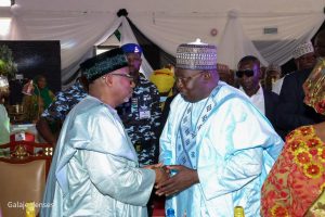 Bauchi State Governor, Bala Mohammed and Justice Haruna Simon Tsammani, JSC, OFR