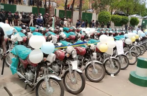 Wike donates motorcycles