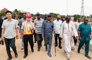 FCT Minister, Nyesom Wike inspecting some projects in Abuja
