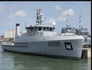 state-of-technology Offshore Survey Vessel, OSV 115, designed and built by a French shipbuilding company, OCEA SA