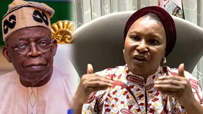 President Bola Tinubu and Senator Ireti Kingibe (LP-FCT)