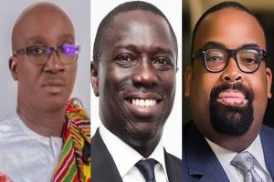 Edo State Governorship candidates: Senator Monday Okpebholo (APC), Asue Ighodalo (PDP) and Olumide Akpata (LP)