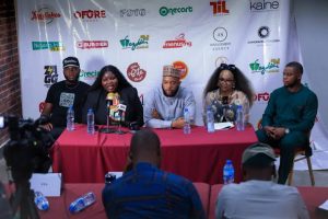Abuja based food content creator, Brian Nwana, during a press conference in Abuja