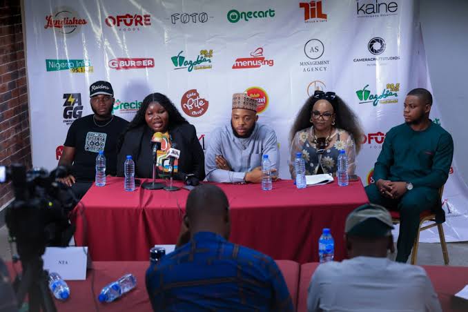 Abuja based food content creator, Brian Nwana, during a press conference in Abuja