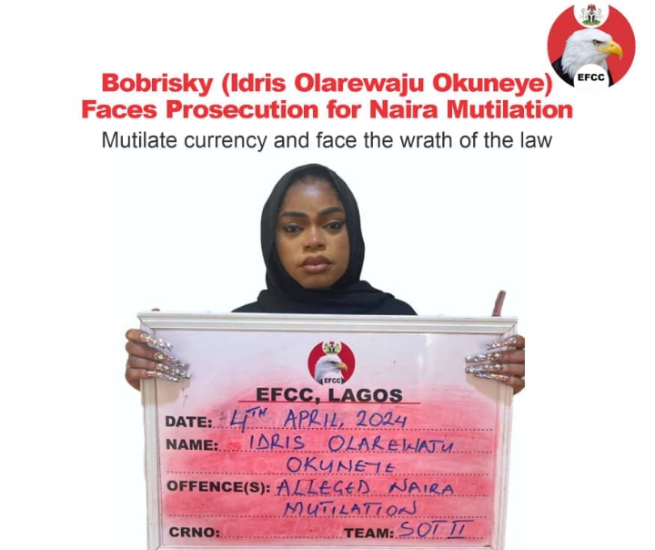 EFCC arrests Bobrisky