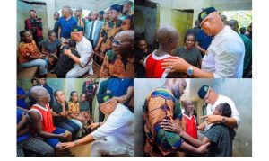 Gov. Eno mourns late Nollywood make-up artist, visits family in Eket