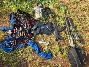 Weapons recovered from the terroirists