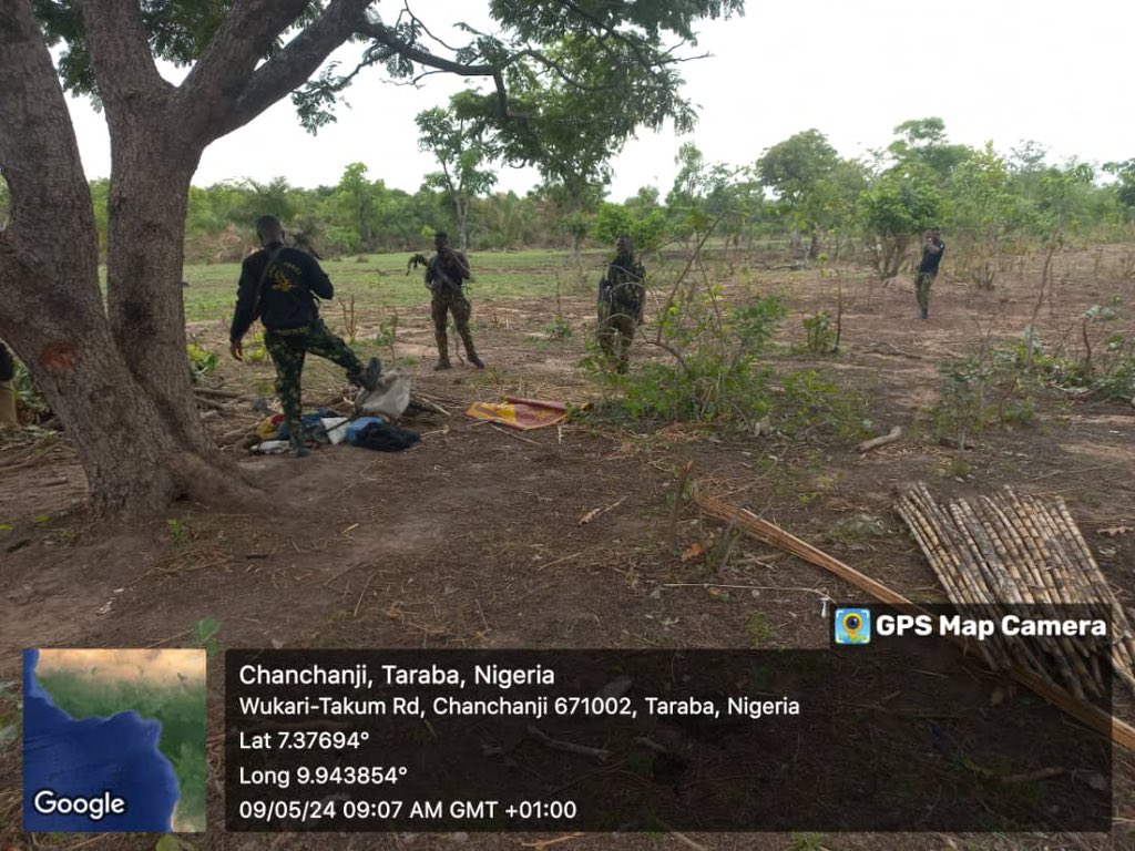 Troops dismantle terrorists' stronghold, seize weapons in Taraba 4 20240512 101608