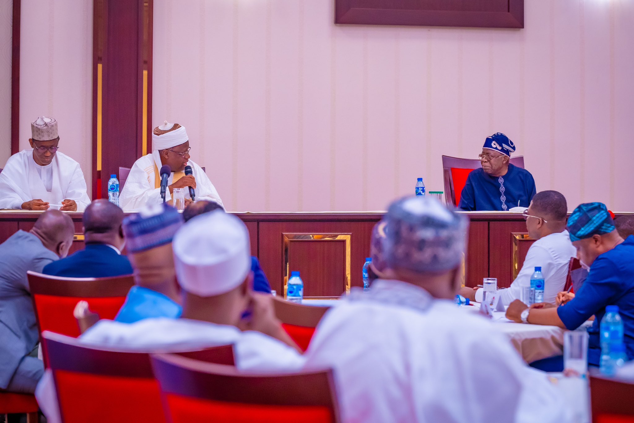 President Bola Tinubu in a meeting with Arewa leaders on Thursday in Abuja