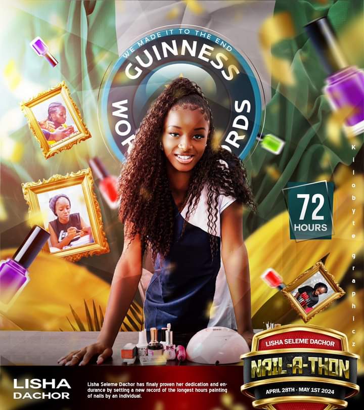 19-year old nail painter from Plateau State, Lisha Dachor,