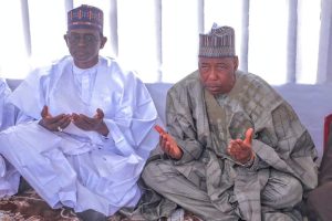 Governor of Yobe State, Mai Mala Buni and Borno State Governor, Babagana Zulum