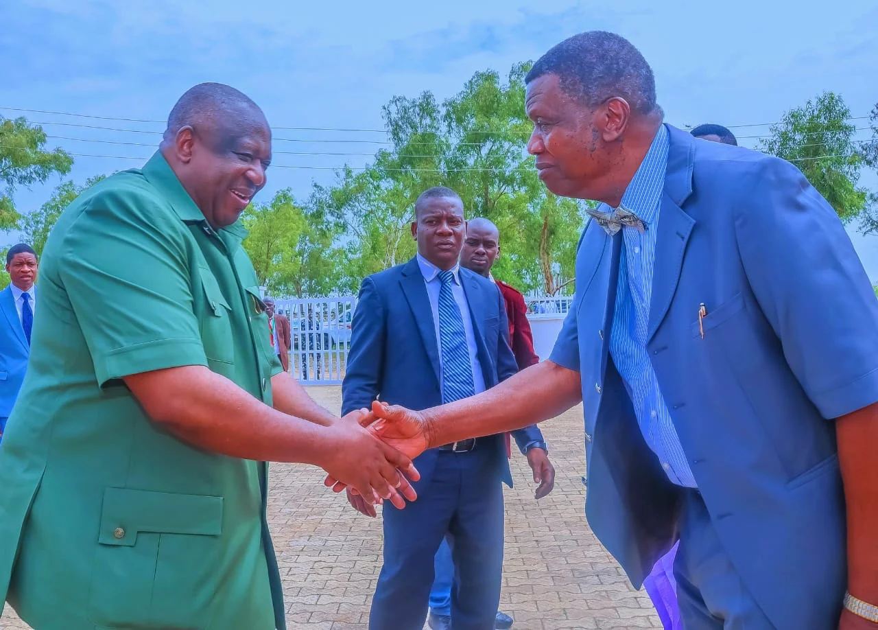 Plateau State Governor, Caleb Mutfwang and RCCG General Overseer, Pastor Enoch Adeboye