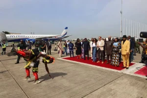 Cultural Display to welcome Duke and Duchess of Sussex, Prince Harry and Meghan, in Lagos on Sunday.
