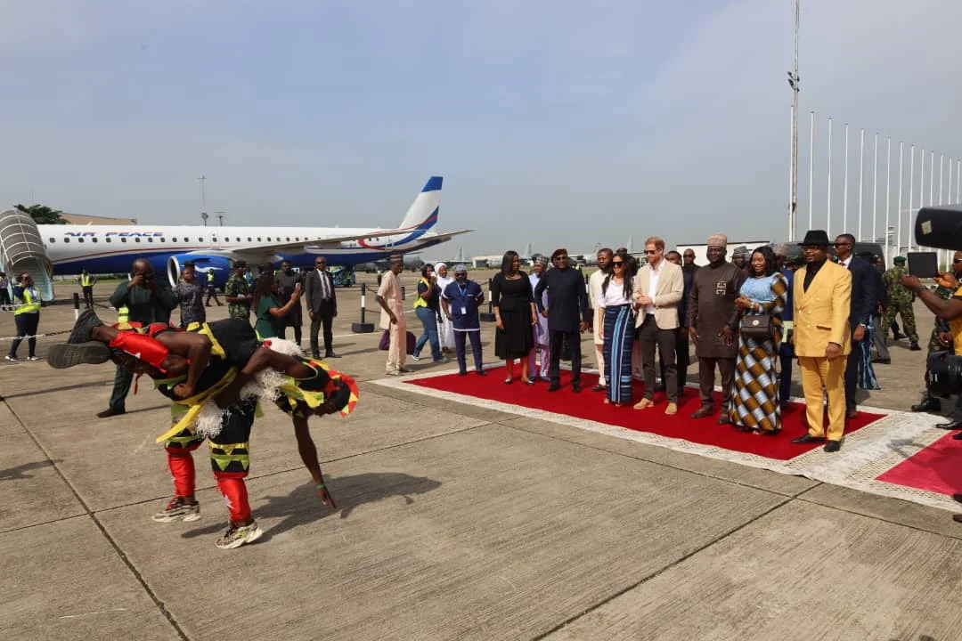 Cultural Display to welcome Duke and Duchess of Sussex, Prince Harry and Meghan, in Lagos on Sunday.