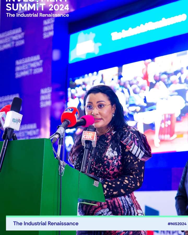 Dr Doris Nkiruka Uzoka-Anite, Minister of Industry, Trade and Investment, who represented President Tinubu, delivering her message at the occasion.