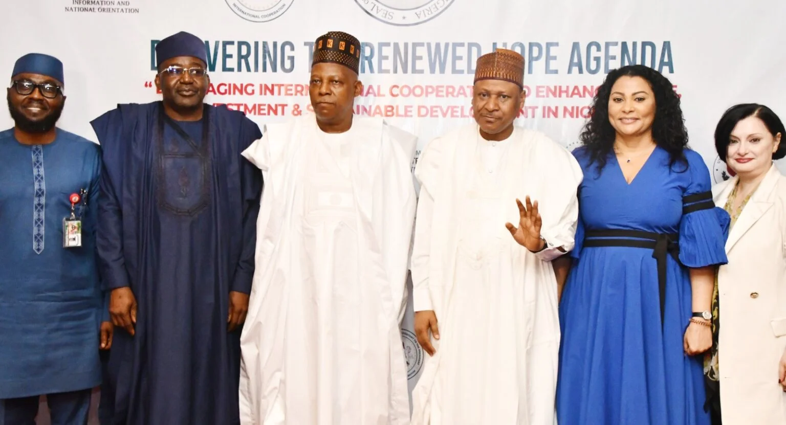 VP Kashim Shettima and other participants at the high-level dialogue on advancing the Renewed Hope Agenda, held at the Transcorp Hilton, in Abuja