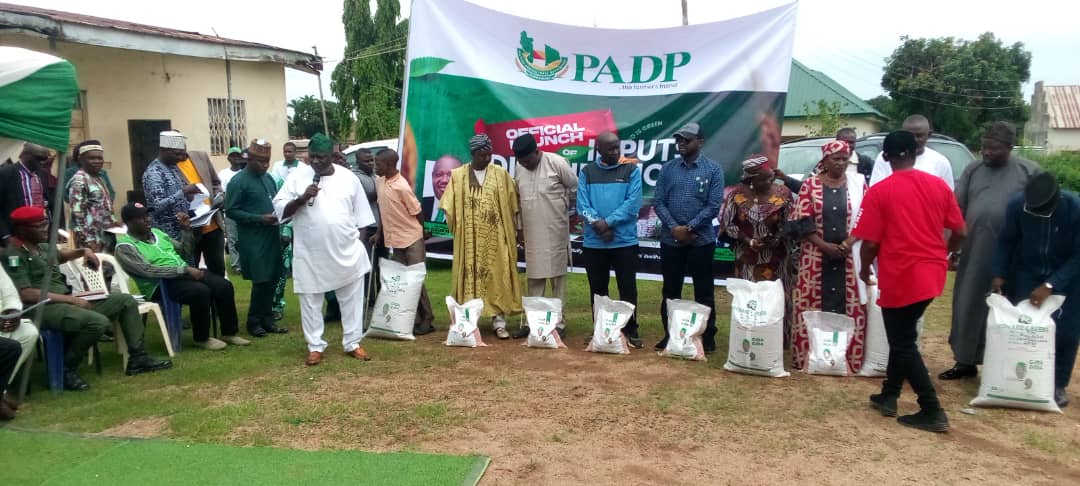A cross section of beneficiaries at the flag-off of the high-quality seed distribution program to farmers in Plateau State.