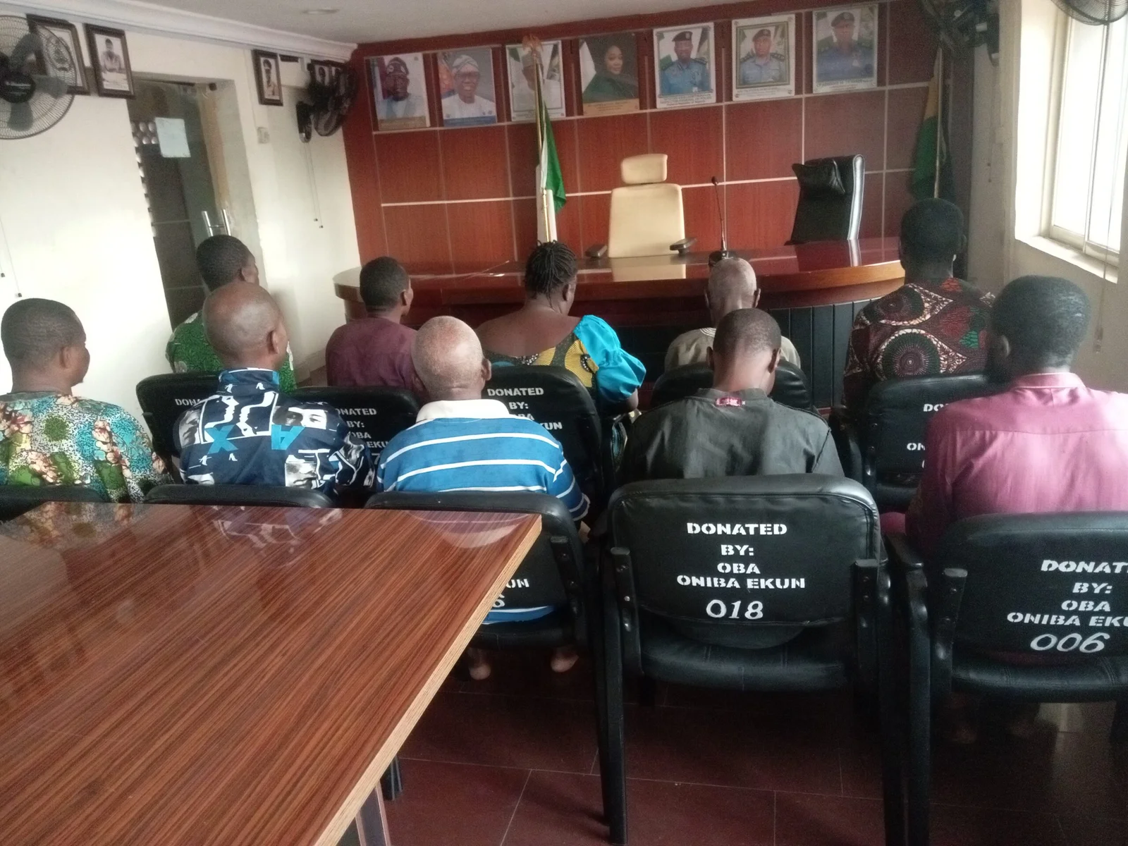 A 10-member suspected ritual gang, who harvest human parts for money rituals, arrested and paraded by the Police in Lagos on Friday.(NAN)