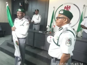 L-R the New controller of Apapa Customs Command, Comptroller Babatunde Olomu.