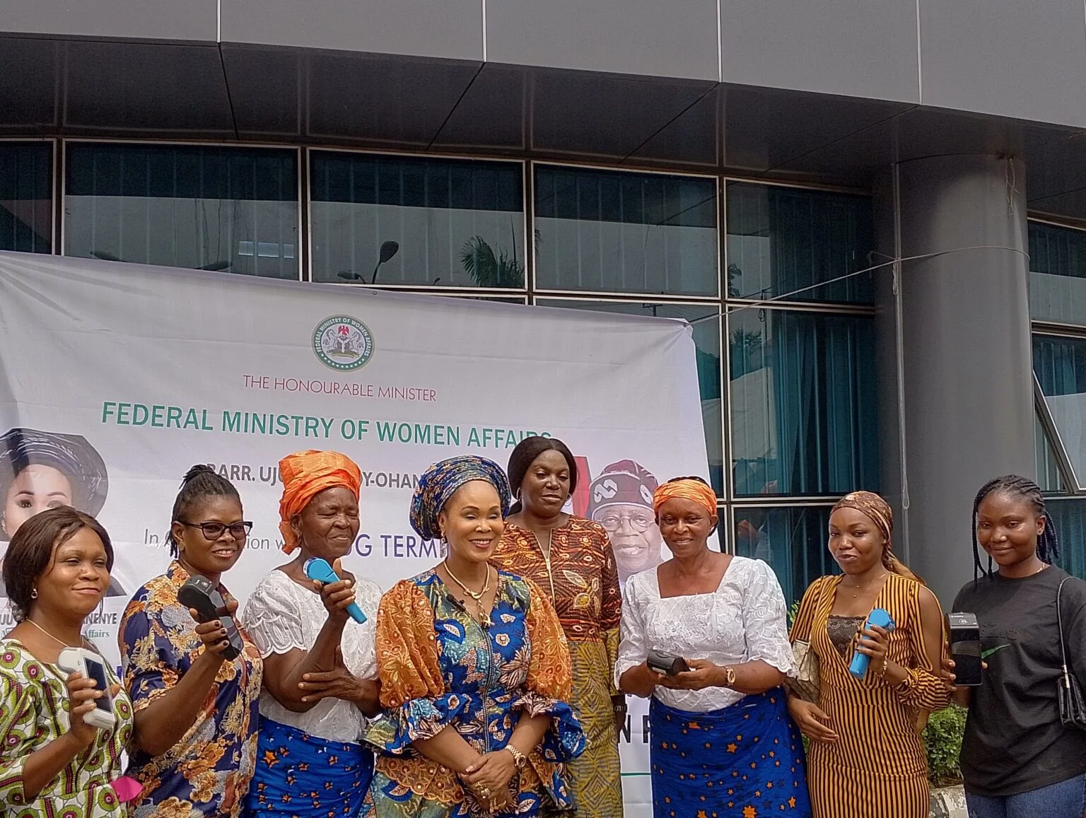 First phase of the free 1,000 Units of POS distribution among some women in the FCT