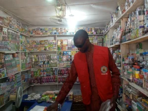 One of the shops sealed by NAFDAC in Abuja on Friday