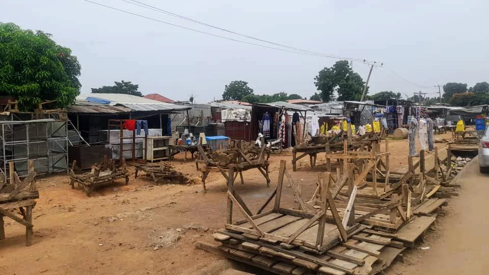 Illegal structures along Karmo–Dei-Dei road corridor