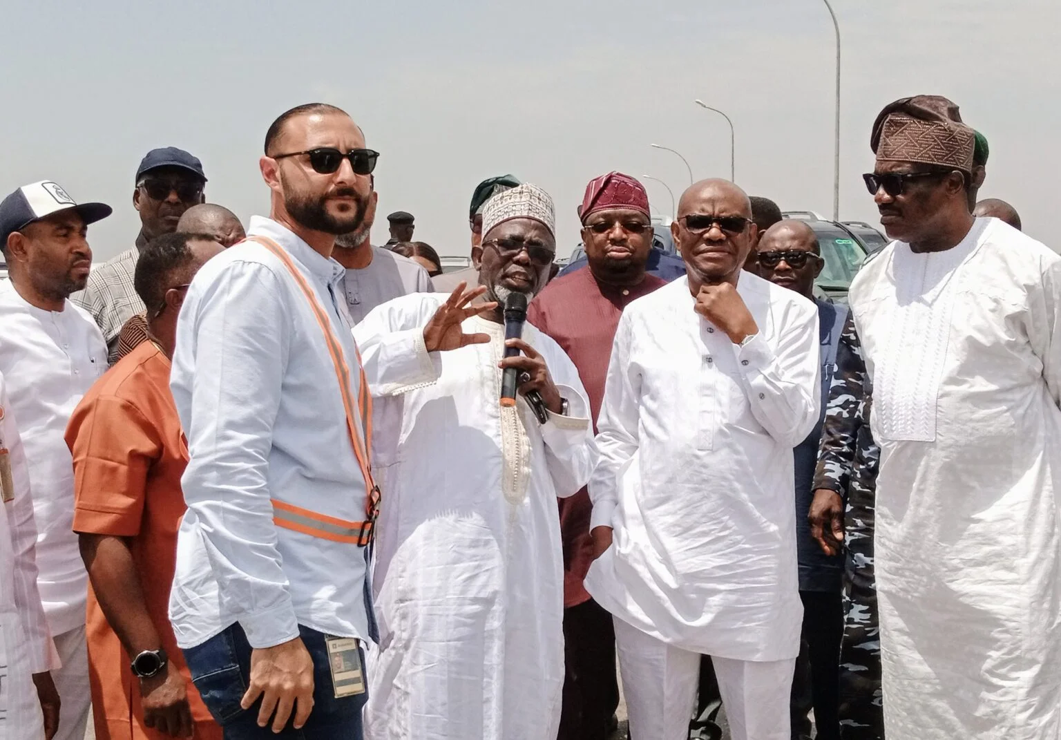 FCT Minister, Nyesom Wike inspecting ongoing projects in Abuja