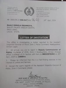 Letter of Invitation