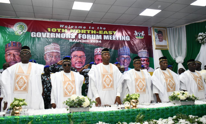 North East Governors at a meeting in Bauchi State
