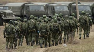 Russian military troops