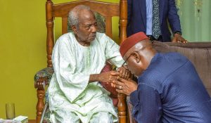 Pa Reuben Fasoranti and Ondo State Governor, Lucky Aiyedatiwa