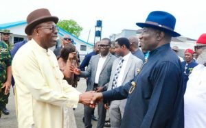 Former President Goodluck Jonathan and Rivers State Governor, Siminalayi Fubara