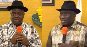 Bayelsa State Governor, Douye Diri and former President Goodluck Jonathan