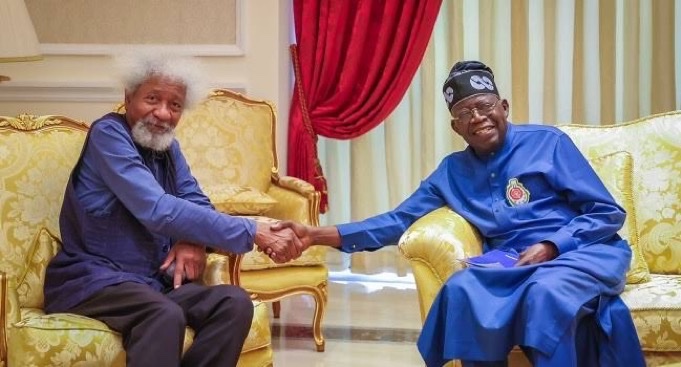 President Bola Tinubu and Professor Wole Soyinka
