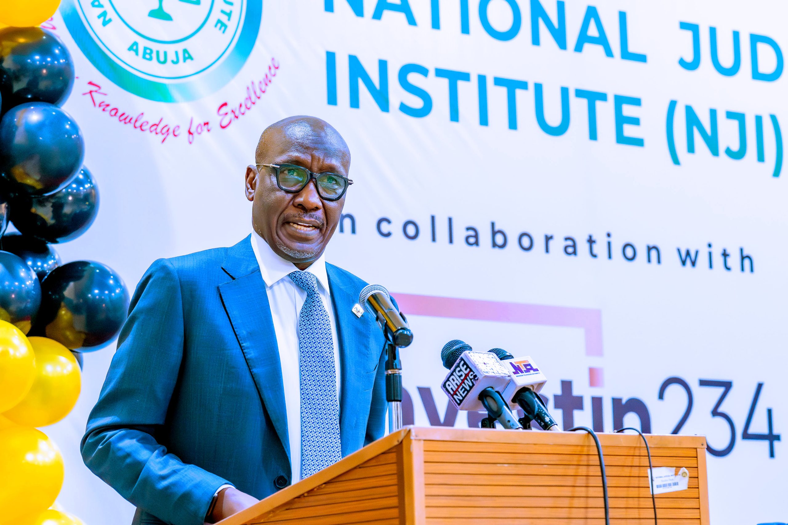 NNPC Ltd CEO, Mele Kyari seeks judiciary’s support against crude oil theft 2 GCEO NNPC Ltd, Mr. Mele Kyari delivers an address at the National Capacity Building Workshop for Judges on the Petroleum Industry Act (PIA) 2021, organised by the National Judicial Institute (NJI), in Abuja, on Thursday.