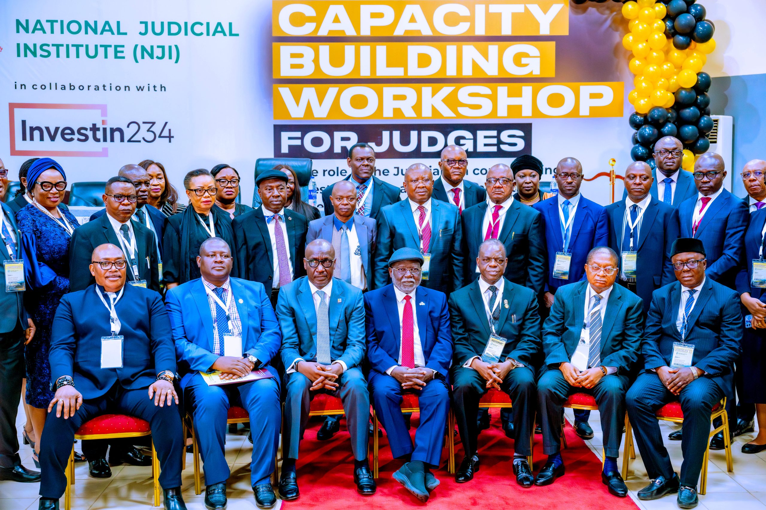 NNPC Ltd CEO, Mele Kyari seeks judiciary’s support against crude oil theft 3 GCEO NNPC Ltd, Mr. Mele Kyari (seated 3rd from left), the Chief Justice of the Federation, Olukayode Ariwoola (seated 4th from left) and members of the National Judicial Institute during the National Capacity Building Workshop for Judges on the Petroleum Industry Act (PIA) 2021 organised by the Institute, in Abuja, on Thursday.