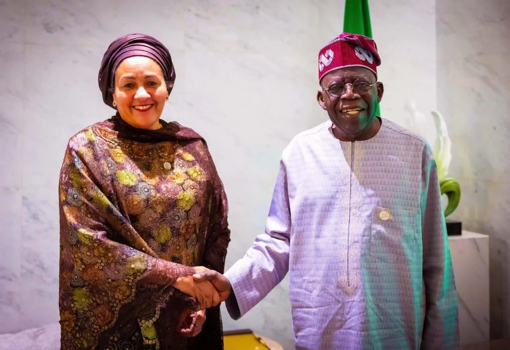 President Bola Tinubu and the Deputy Secretary-General of the United Nations, Ms. Amina Mohammed