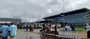 Stranded passengers at MMIA on Tuesday