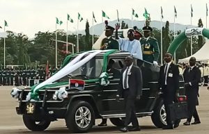 Tinubu at Eagles Square Abuja on Democracy Day